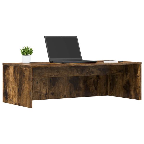 vidaXL Wandbureau Gerookt eiken 100 x 45 x 30 cm Bewerkt hout