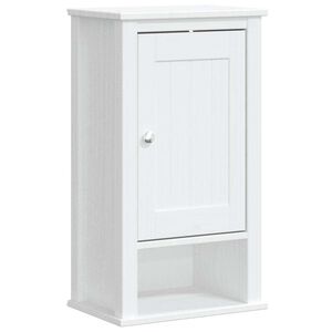 vidaXL Badkamerkast BERG 40x27x71,5 cm massief grenenhout wit