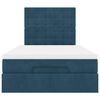 vidaXL Ottoman bed met matrassen 120x190cm fluweel donkerblauw