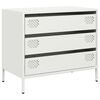 vidaXL Dressoir 68x39x58,5 cm koudgewalst staal wit