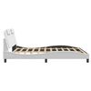 vidaXL Bedframe "Viana" met LED zonder matras wit 180x200 cm