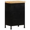 vidaXL Dressoir 47x35x76 cm ruw mangohout
