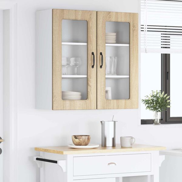 vidaXL Keukenkast met opslag Kalmar 2 pcs Sonoma Eiken 40 x 31 x 80 cm