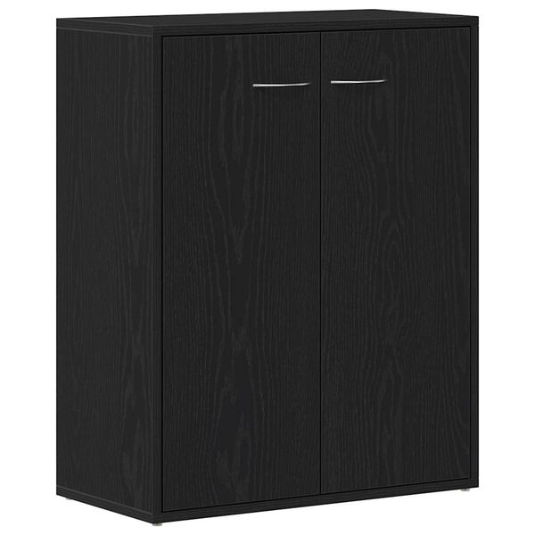 vidaXL Dressoir Zwart Eiken 60x30x75 cm Engineered Wood