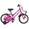 vidaXL Kinderfiets 16 Inch voor 4-6 jaar oud Roze en Zwart
