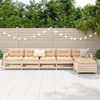 vidaXL 6-delige Loungeset massief grenenhout