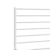 vidaXL Bedframe met hoofd- en voeteneinde metaal wit 140x200 cm