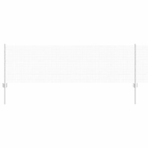 vidaXL Hek met Paal Zilverkleurig