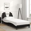 vidaXL Bedframe "Viana" met LED zonder matras zwart en wit 90x200 cm