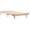 vidaXL Bedframe met Zijtafels Naturel 100 x 220 cm Massief grenenhout