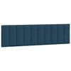 vidaXL Bedframe met LED zonder matras "Hanko" fluweel blauw 180x200 cm