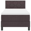 vidaXL Boxspringbed met matras Donkerbruin 80 x 200 cm Stof