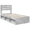vidaXL Bedframe Concerte Grijs 100 x 200 cm Massief grenenhout