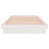 vidaXL Bedframe massief hout wit 100x200 cm