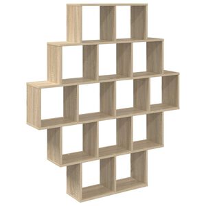 vidaXL Wandplank Sonoma Eiken 120 x 20 x 136 cm Bewerkt hout