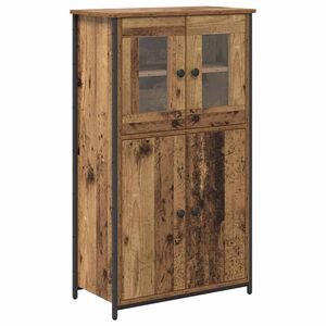 vidaXL Highboard Oud Hout 62 x 32 x 106,5 cm Bewerkt hout