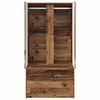 vidaXL Kast met lade Oudhout 79,5 x 49 x 156 cm Geconstrueerd hout