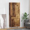 vidaXL Highboard met lade Oud Hout 69,5 x 34 x 180 cm Bewerkt hout