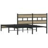 vidaXL Bedframe zonder matras hout sonoma eikenkleurig 150x200 cm