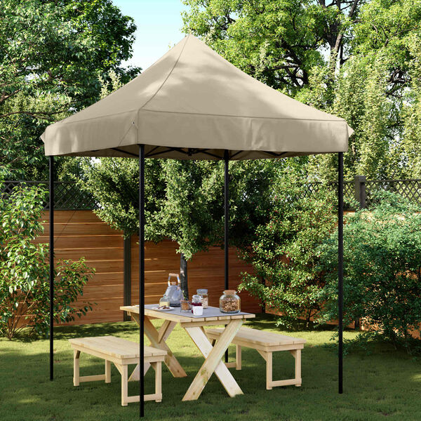 vidaXL Partytent Taupe 200 x 200 x 306 cm Oxford Stof