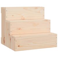 vidaXL Huisdierentrap 40x37,5x35 cm massief grenenhout