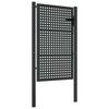 vidaXL Tuinpoort Antraciet 100x150 cm Staal