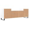 vidaXL Tv-meubel 160x35x55 cm bewerkt hout hoogglans wit