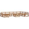 vidaXL Buiten bankenset 9 pcs Naturel Massief Acaciahout