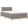 vidaXL LED Box Spring Bed met matras met LED Taupe 120 x 190 cm Stof