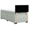 vidaXL Boxspring met matras fluweel lichtgrijs 90x190 cm