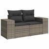 vidaXL Tuin Sofa Set met kussen met opslag met kussen 10 pcs Grijs