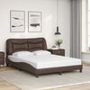 vidaXL Bedframe zonder matras "Hvar" kunstleer bruin 120x200 cm