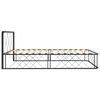 vidaXL Bedframe metaal zwart 90x200 cm