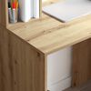 vidaXL Bureau met plank Artisan Eiken 91 x 50 x 149 cm Bewerkt hout