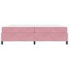 vidaXL Bedframe met matras Roze 200 x 200 cm Stof