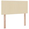 vidaXL Opbergbed met matras met matras Cr&egrave;me 90 x 190 cm Bewerkt hout