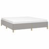 vidaXL Bedframe zonder matras stof lichtgrijs 180x200 cm