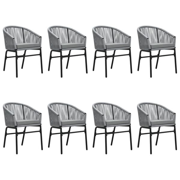 vidaXL 9-delige Tuinset grijs