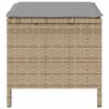 vidaXL Tuin eettafelset Beige poly rattan