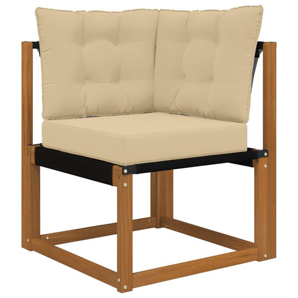 vidaXL Buiten bankkussen 3 pcs Beige Polyester