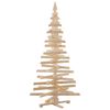 vidaXL Kerstbomen met standaard Naturel 180 cm Massief grenenhout