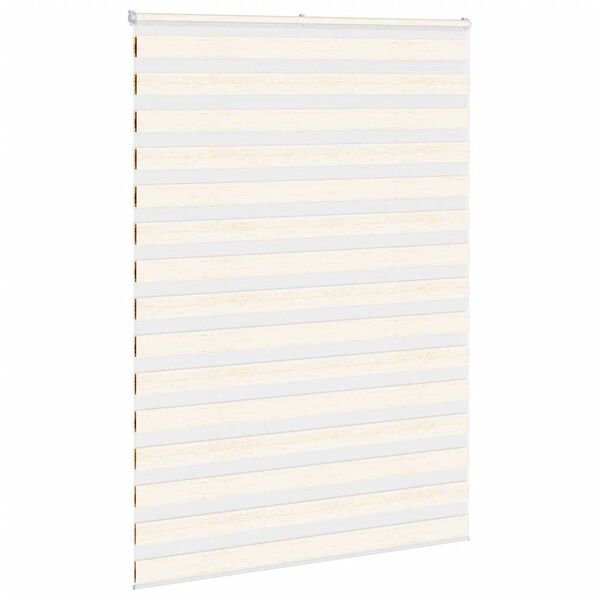 vidaXL Zebra rolgordijn 165x200 cm stofbreedte 160,9 cm marmerbeige