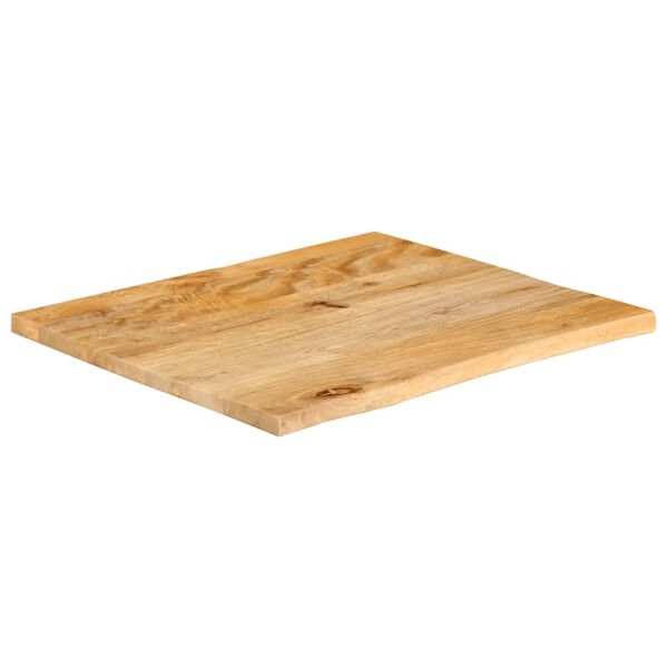 vidaXL Tafelblad met natuurlijke rand 80x80x3,8 cm massief mangohout