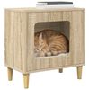 vidaXL Kattenhuis Sonoma 51 x 30 x 52 cm Bewerkt hout