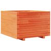 vidaXL Plantenbak 70x70x49,5 cm massief grenenhout wasbruin
