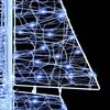 vidaXL Kerstboom met 240 LED Koud Wit 180 cm Acryl