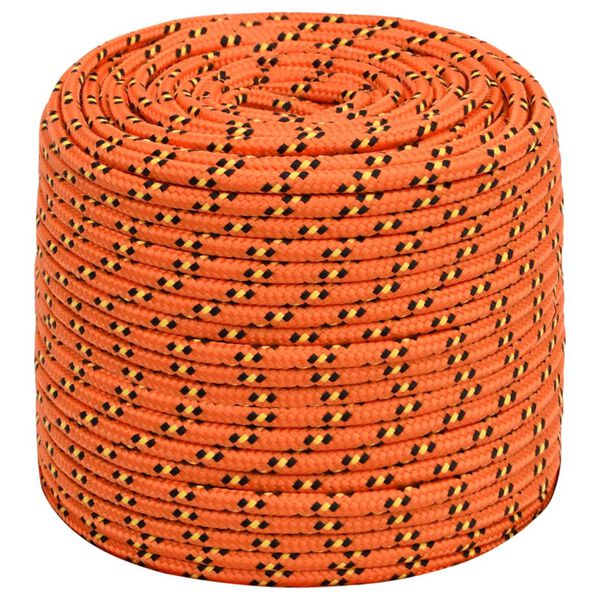 vidaXL Boottouw 10 mm 500 m polypropyleen oranje