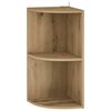 vidaXL Hoekplank 2-laags 31,5 x 31 x 66 cm Bewerkt hout