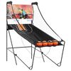vidaXL Basketbal arcade met 4 ballen voor 2 spelers