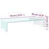vidaXL Tv-meubel/monitorverhoger 70x30x13 cm glas groen